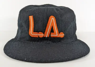 Ebbets Field Flannels Hat Cap Strapback Black Los Angeles Aztecs City Series LA • $47.99