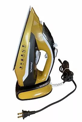 Power XL Phoenix Gold Black Cordless Iron Steamer With Charge Base ES2416S EUC • $44.99