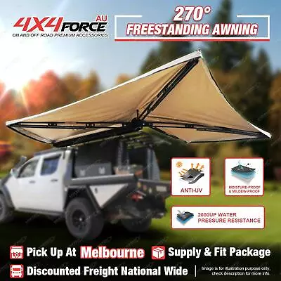 Ripstop Polyester 270 Awning Freestanding LHS For Car Camping Outdoor 4WD MEL • $990