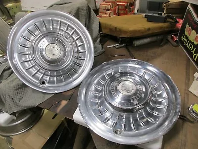 2 Vintage Cadillac 16  Hubcaps • $99.50