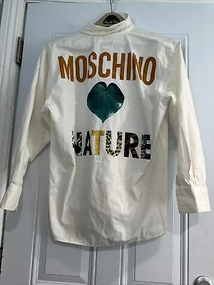 Moschino Jeans Shirt Button Up Vintage Rare Size 42 • $80