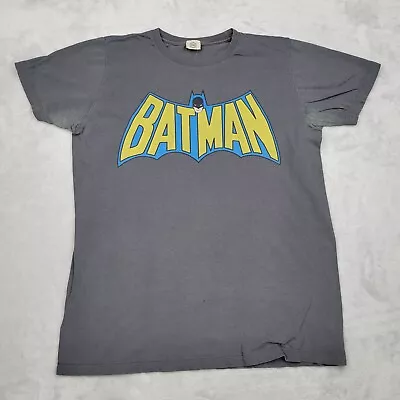 $34.97 • Buy Vintage Batman Shirt Men Medium Grey Crew DC Comics Original Dark Knight Adult M