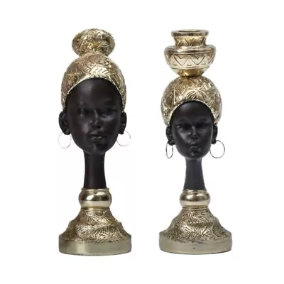 African Woman Statue Exotic Lady Resin Figurines For Photo Studio Wedding • $35.41