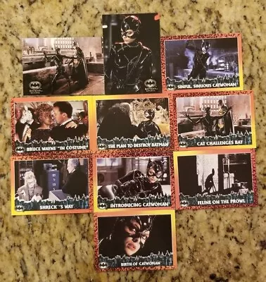 (10×) Catwoman Michelle Pfeiffer Topps Card Lot • $8.99