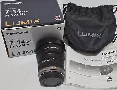 Panasonic 7-14mm F4 LUMIX G Vario Micro Four Thirds Ultra Wide-angle Lens • £389