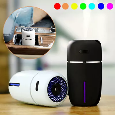 Portable LED Mini Car Humidifier Air Purifier Essential Oil Aroma Diffuser 200ml • $13.99