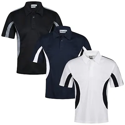 £5.99 • Buy Mens Polo Shirts Short Sleeve Regular Fit Pique Casual Work Plain Breathable Top