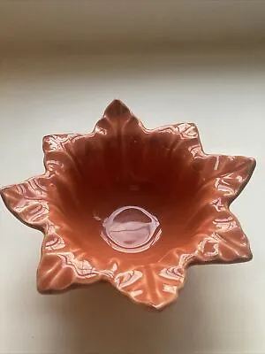 £20.70 • Buy Skyros Designs Burnt Orange Leaf Design Bowl Hand Painted Portugal