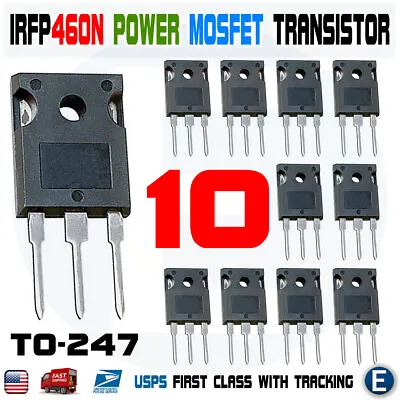 10pcs IRFP460 IRF460 Power MOSFET N-Channel Transistor IRFP460n 20A 500V TO-247 • $14.23