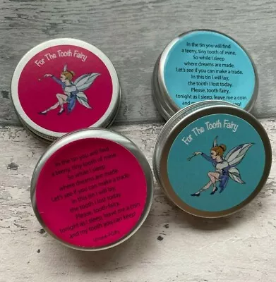 Tooth Fairy Coin Box Tooth Fairy Keepsake Under Pillow Tooth Tin For Boy Girls • £3.69