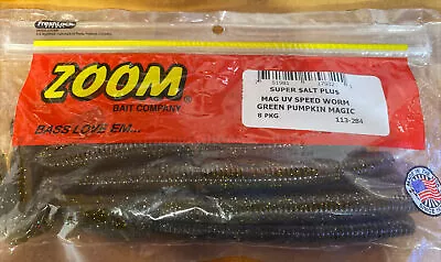 Zoom Mag U-V Speed Worm Green Pumpkin Magic • $6.99