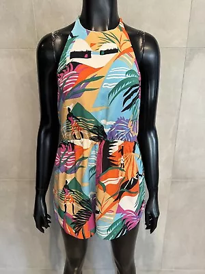 Zimmermann Silk Beach Print Playsuit Size 0 • $69.95