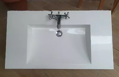 £20 • Buy Ikea Bathrooms Large Ceramaic Countertop  Basin, Tap & Waste - Width 90cm