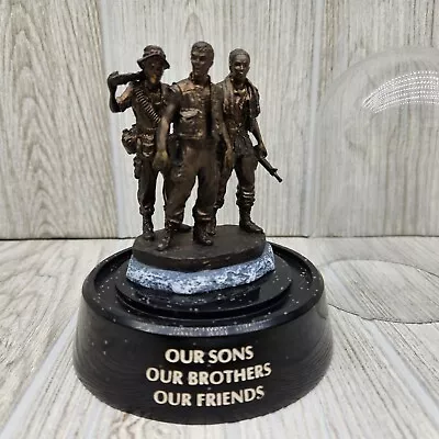 Limited Edition Franklin Mint Vietnam Veteran's Sculpture With Glass Globe • $37.99