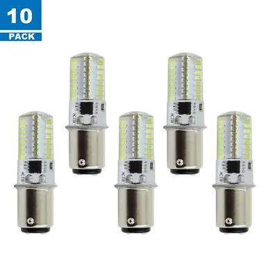 10x BA15D LED Bulb 110V 3W 64-3014SMD  White Light Fit Singer 221/301A/401 H • $17.75