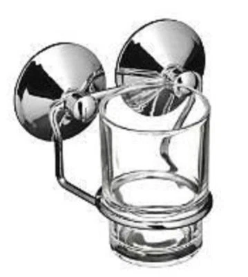 £7.99 • Buy Glass Tumbler With Holder Suction Fixing By Premier £7.99