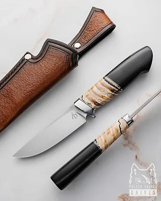 Hunting Knife Hunter 5 Elmax Mammoth Black Hornbeam Ad • $839