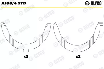 Crankshaft Thrust Washer Pad Fits UAZ 31512 2.1D 98 To 02 XUD11A Glyco Quality • $19.73