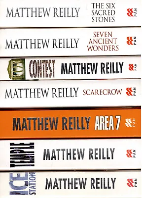 Matthew Reilly Paperback Books X7 UNUSED Area 7 Ice Station Temple Scarecrow Etc • $90