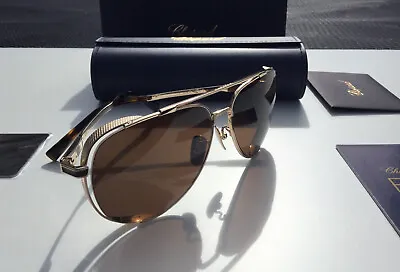 £229 • Buy Chopard Men’s Sunglasses - Titanium - Gold  Rare Limited Edition Couture RRP£540
