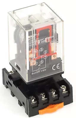 Ice Cube General Purpose Relay + Socket Choose Voltage 8 P 11 Pin AC Or DC • $9.99