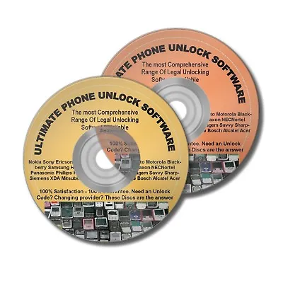  2 Disc's ULTIMATE PHONE UNLOCKING SOFTWARE MOBILES + Free Radio Code Software  • £5.36