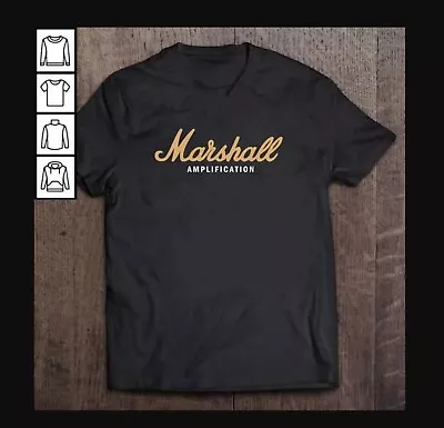 New Marshall Amplification Amplifier Logo T-Shirt Black S-5XL • $7.99