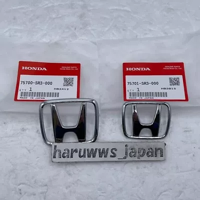 HONDA CIVIC SiR EG6 EG4 92-95 Front & Rear Emblem Set Genuine OEM Parts NEW • $49.80