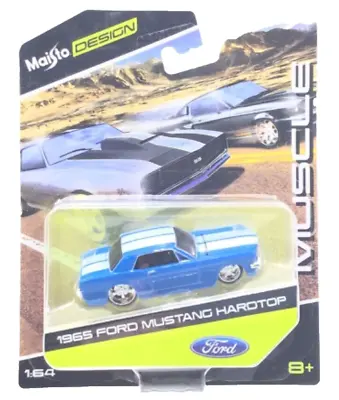 Maisto Design Muscle 1965 Ford Mustang Hardtop Diecast 1:64 Scale Toy Car Age 8+ • $19.40