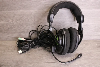 Turtle Beach Ear Force - X12 Green/Black Gaming Headband Headsets PC & Xbox 360 • $25.46