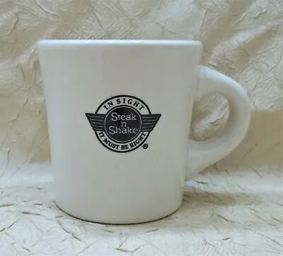 Steak 'n Shake Restaurant Mug Coffee Cup In Sight It Must Be Right Vintage 1980s • $10.95