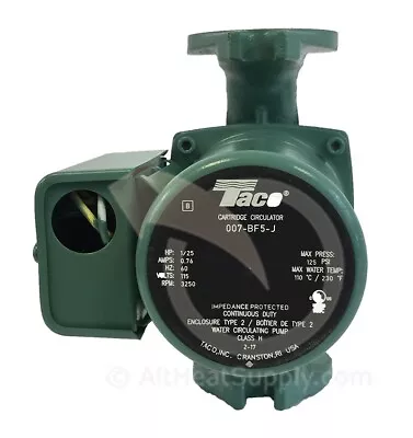 Taco 007 BF5-J Circulating Pump Cast Iron With Bronze Cartridge  • $165.99