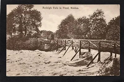 £6.99 • Buy Postcard Maldon Nr Chelmsford Essex The Beeleigh Falls In Flood Posted 1911