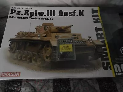 1/35 DRAGON PZ III N TUNISIA 42/43 SMART KIT With Interior FACTORY SEALED • $45