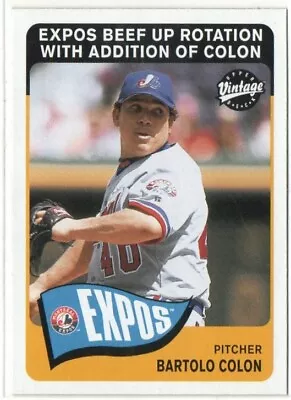 Bartolo Colon 2003 Upper Deck Vintage SP Card #88 • $6