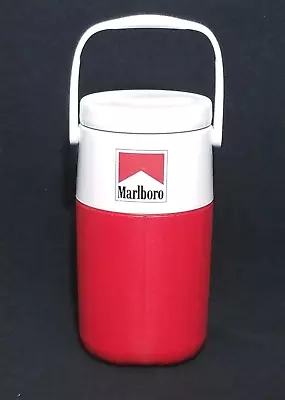 Vintage Marlboro Coleman 2 Qt 1/2 Gallon Water Jug Thermos Insulated Red Cooler • $16.95