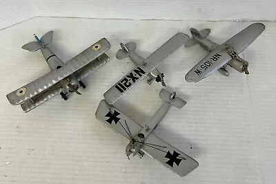 Vintage Lot Of 4 AM Authentic Wooden Airplane Models • $10