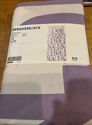 Ikea Berghemlock Single Size Duvet Cover Pillowcase 150 X 200cm 705.546.62 NEW • £17.99