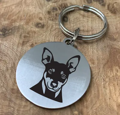 Dog Breed Keyring Keychain Fob Tag Memorial Tribute Steel Personalised Gift 1 • £6