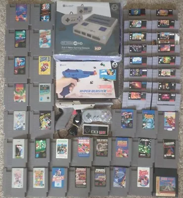 £438.48 • Buy Super NES & SNES Collection - SD & HD Zappers + 46 Games! Mario Bros World Kart