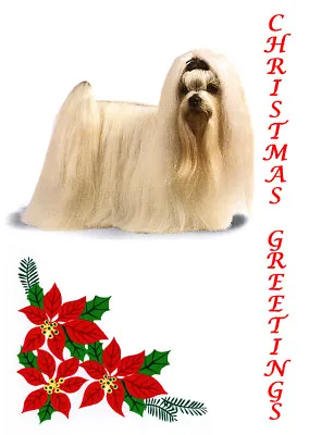 Maltese Single Dog Print Greeting Christmas Card • $3.11
