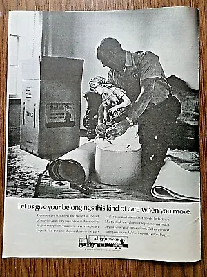 1970 Mayflower Moving Transit Company Ad Give Your Belongings This Kind Of Care • $3