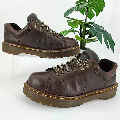 Dr. Martens Men's Vintage 90's Brown Leather Boots Shoes Size 9 • $89