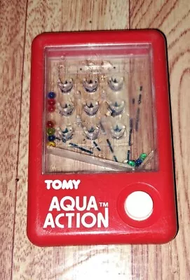 Vintage Tomy Aqua Action Handheld Water Tic Tac Toe Toy • $17.99