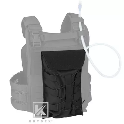 KRYDEX Hydration Carrier Modular Pack Outdoor MOLLE BACK For Tactical Vest Black • $24.95