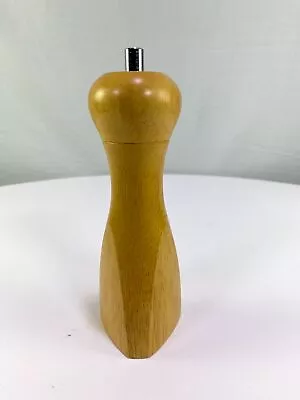 Vintage Mr Dudley Light Wood Triangle 8  Pepper Mill • $11.22