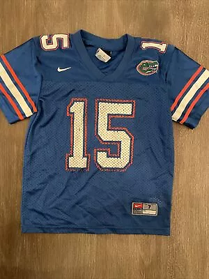 Nike Jersey Youth Size 7 Blue #15 Tim Tebow Graham Mertz Florida Gators • $14