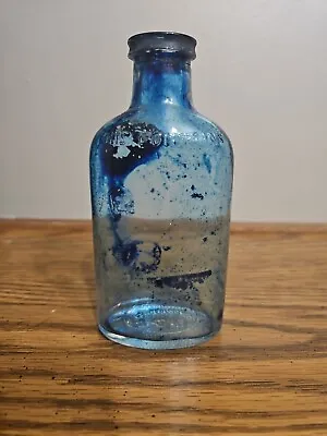 Vintage Mrs. Stewart's Bluing Glass Bottle Duraglas Bottle • $9.99