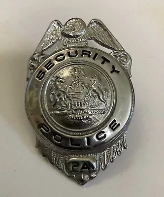 Obsolete State Of Pennsylvania SECURITY POLICE PA ~ Silver Tone • $64