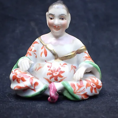 Small Antique 19th Century Edme Samson Porcelain  Seated Pagoda Figure • £74.95